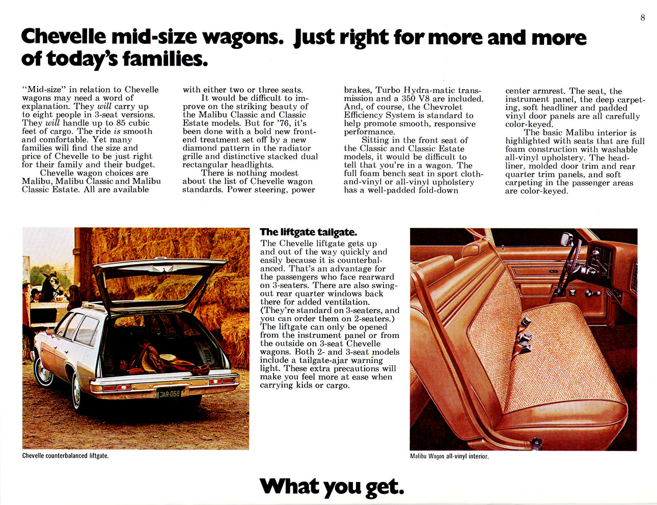 1976 Chevrolet Wagons Brochure Page 14